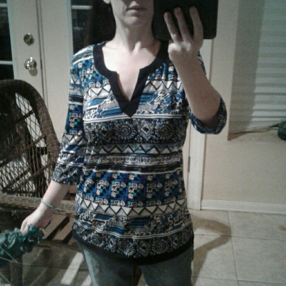 Beautiful Blue Tunic Sz M
